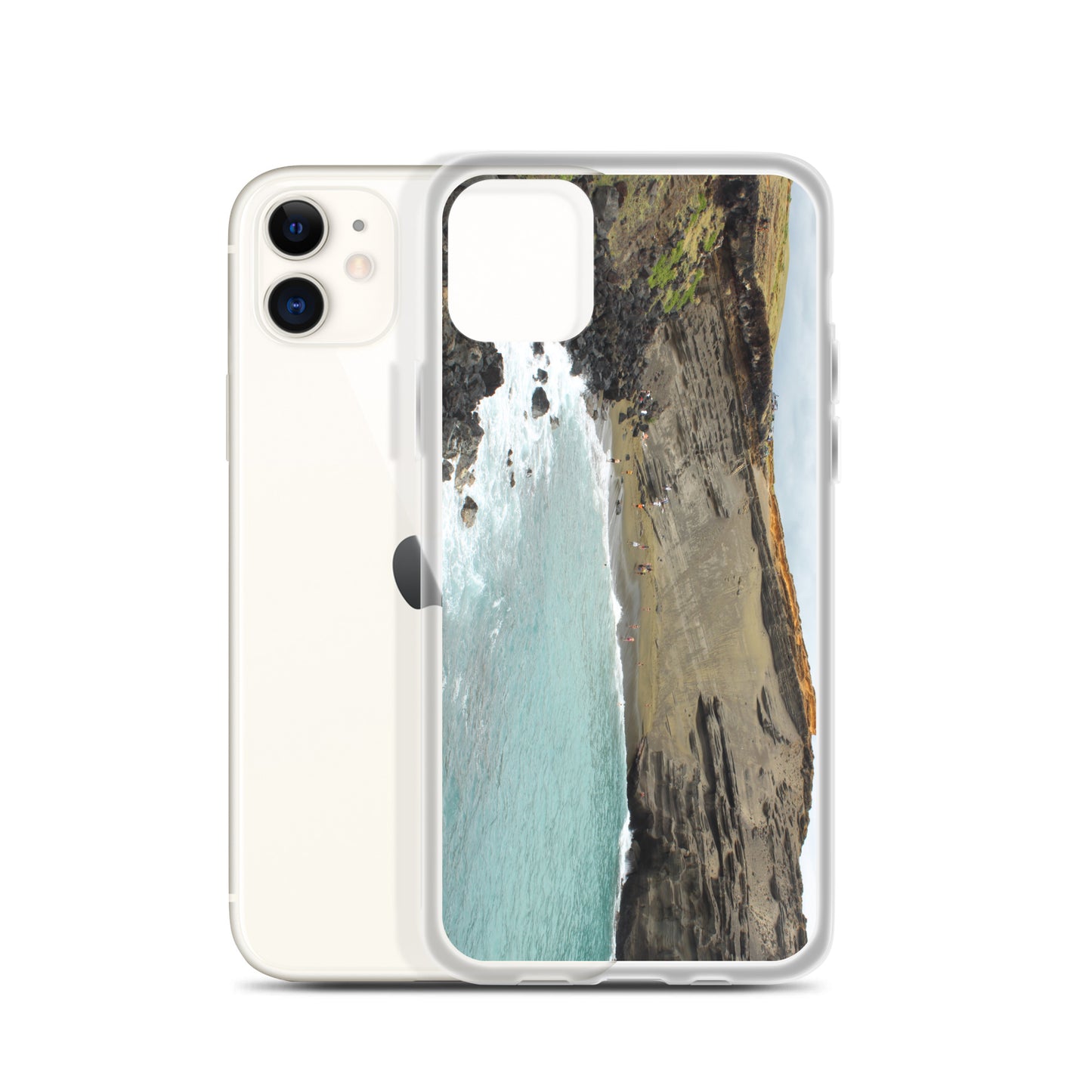 Green Sand Beach Clear Case for iPhone®