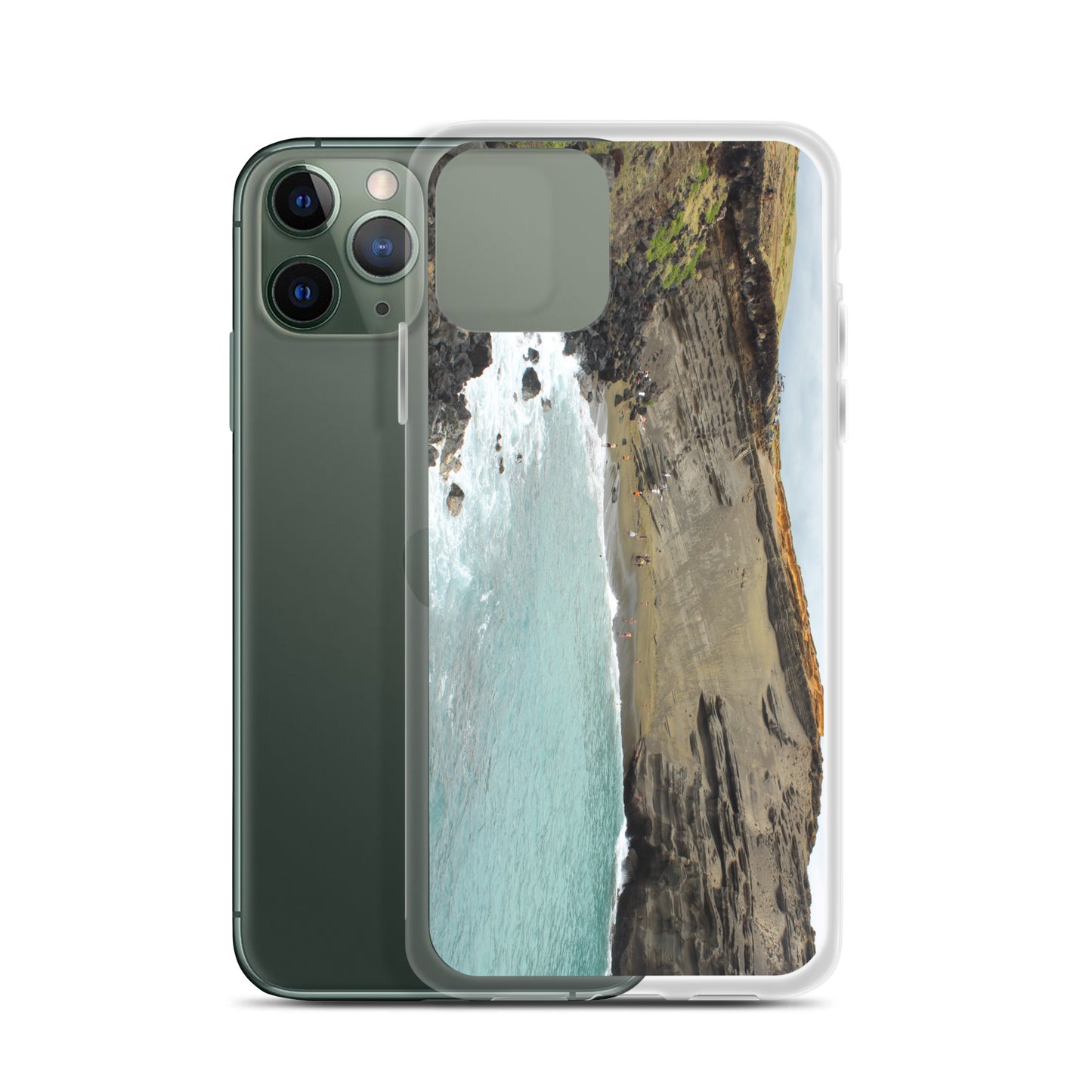 Green Sand Beach Clear Case for iPhone®