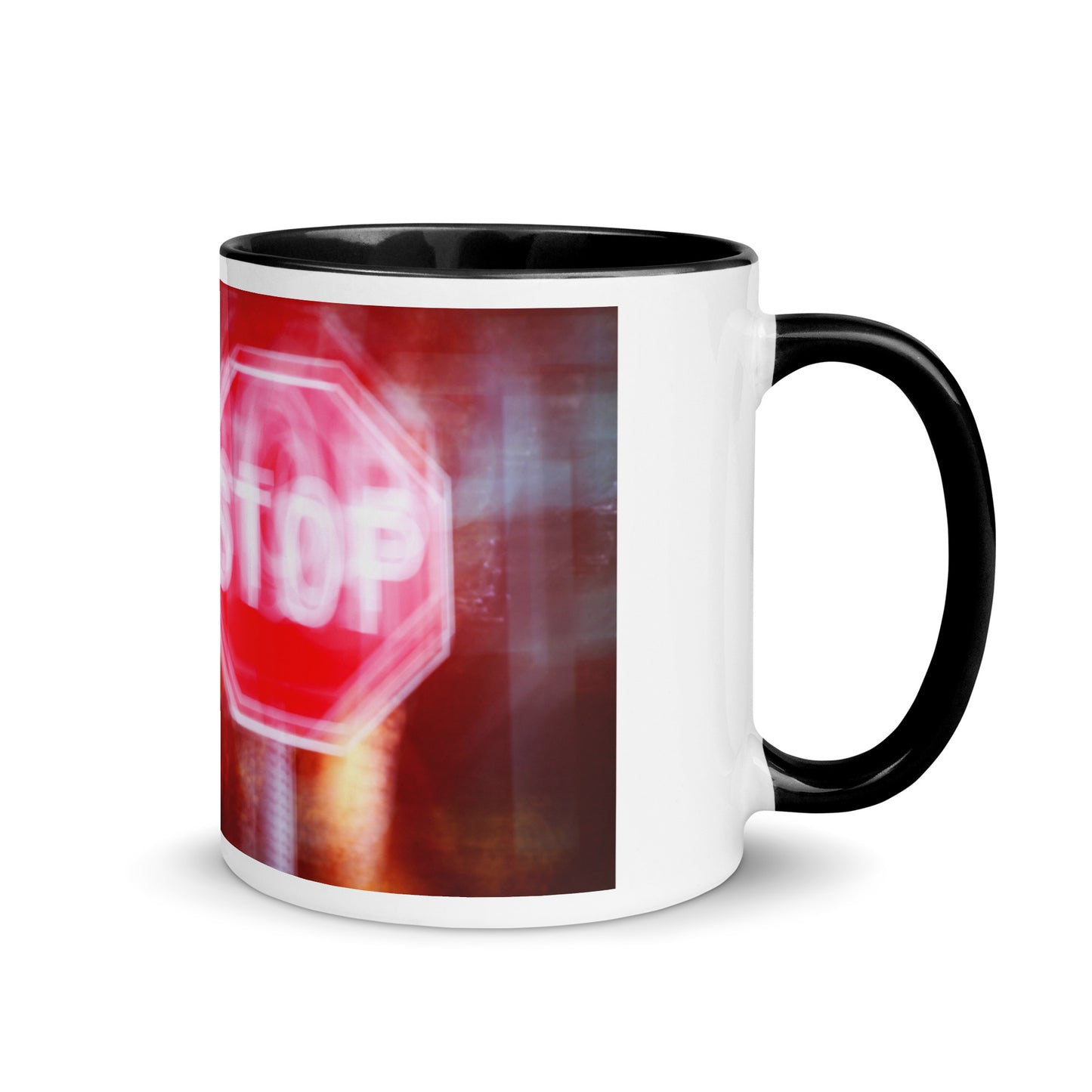 Stop Mug with Color Inside